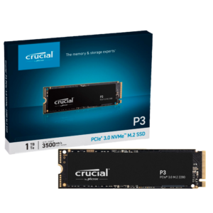 Crucial P3 1TB NVme PCie3.0 CT1000P3SSD8