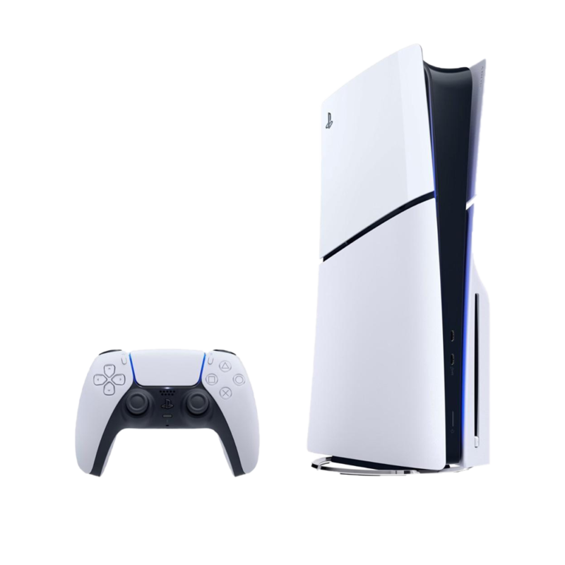 SONY PS5 Slim Disk Edtion 1TB + 1 Controller | White Gaming PlayStation