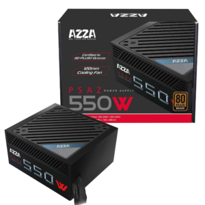 AZZA 550W 80+ Bonze ATX | Gaming Black Cables
