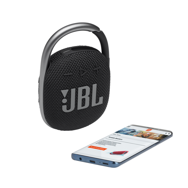 JBL Clip 4 Black Portable Waterproof Bluetooth Speaker 5W thumbnail 2