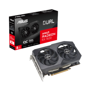 ASUS Dual RX 7600 8GB OC V2 Black Gaming