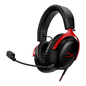 HP HyperX Cloud III Gaming Headset Wired /7.1 Sound/Over-Ear - black/red 727A9AA