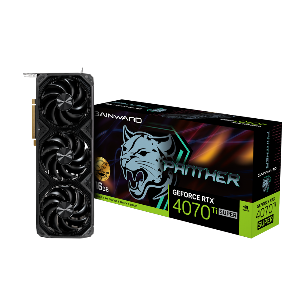 Gainward Panther RTX 4070 Ti Super 16GB OC Edition | Gaming Black