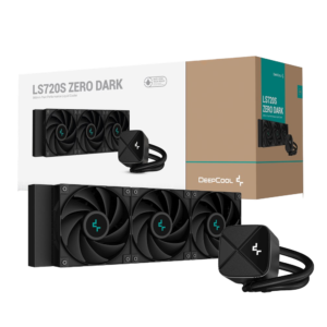 DeepCool LS720S ZeroDark AIO Liquid Cooler 360mm Black | Multisocket Gaming