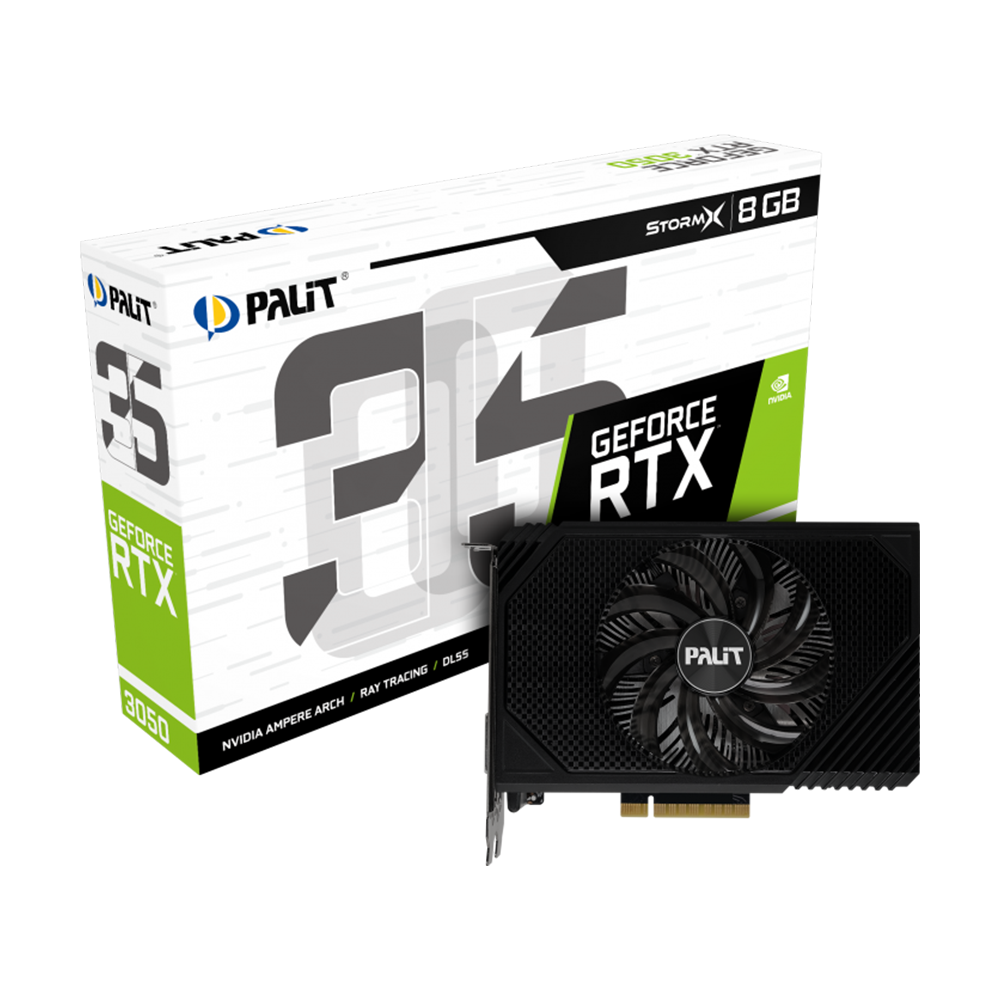 Palit RTX 3050 8GB GDDR6 StormX | Gaming Black 1Fan