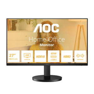 AOC 27″ 4K UHD IPS USB-C Hub 65W 10BIT Audio | U27B3CF