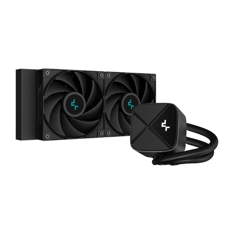 DeepCool LS520S ZeroDark AIO Liquid Cooler 240mm Black | Multisocket Gaming thumbnail 2
