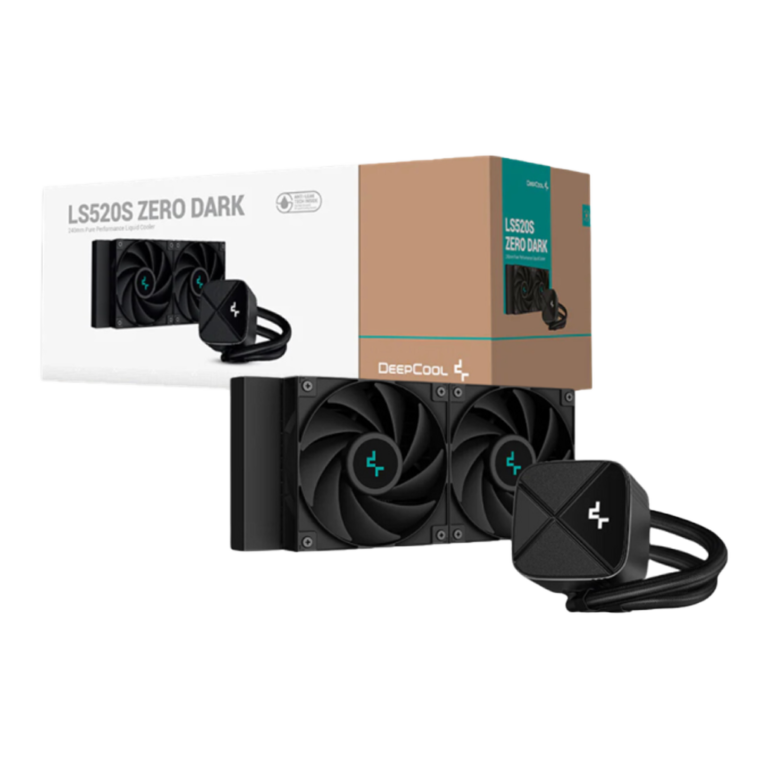 DeepCool LS520S ZeroDark AIO Liquid Cooler 240mm Black | Multisocket Gaming
