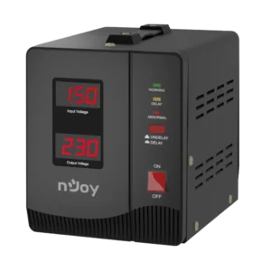 nJow Alvis2000 1200W Automatic Volgate Regulator | 2 Schuko