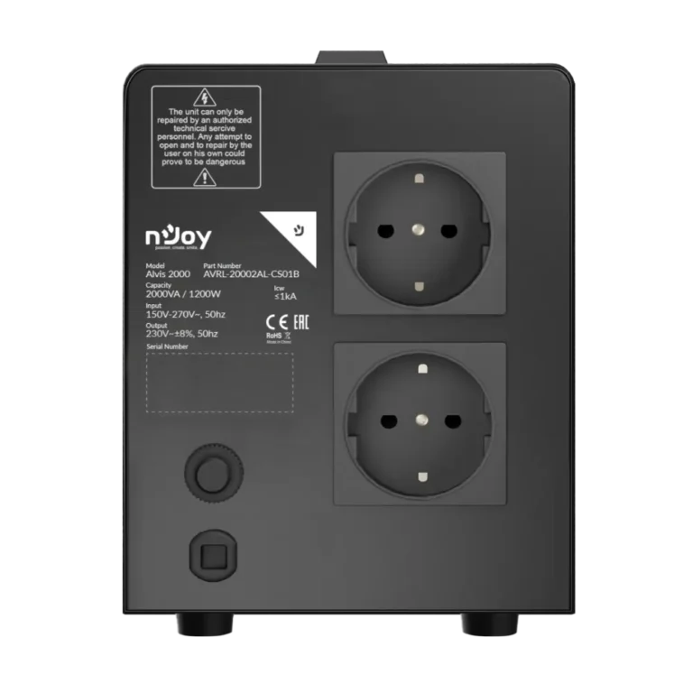 nJoy Alvis2000 1200W Automatic Volgate Regulator | 2 Schuko thumbnail 3