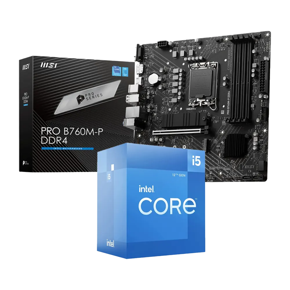 Intel Combo i5-12400F + B760M Motherboard | Gaming KIT