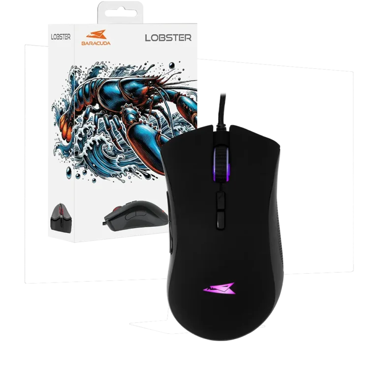 Baracuda Lobster RGB Gaming Mouse Black | 7D
