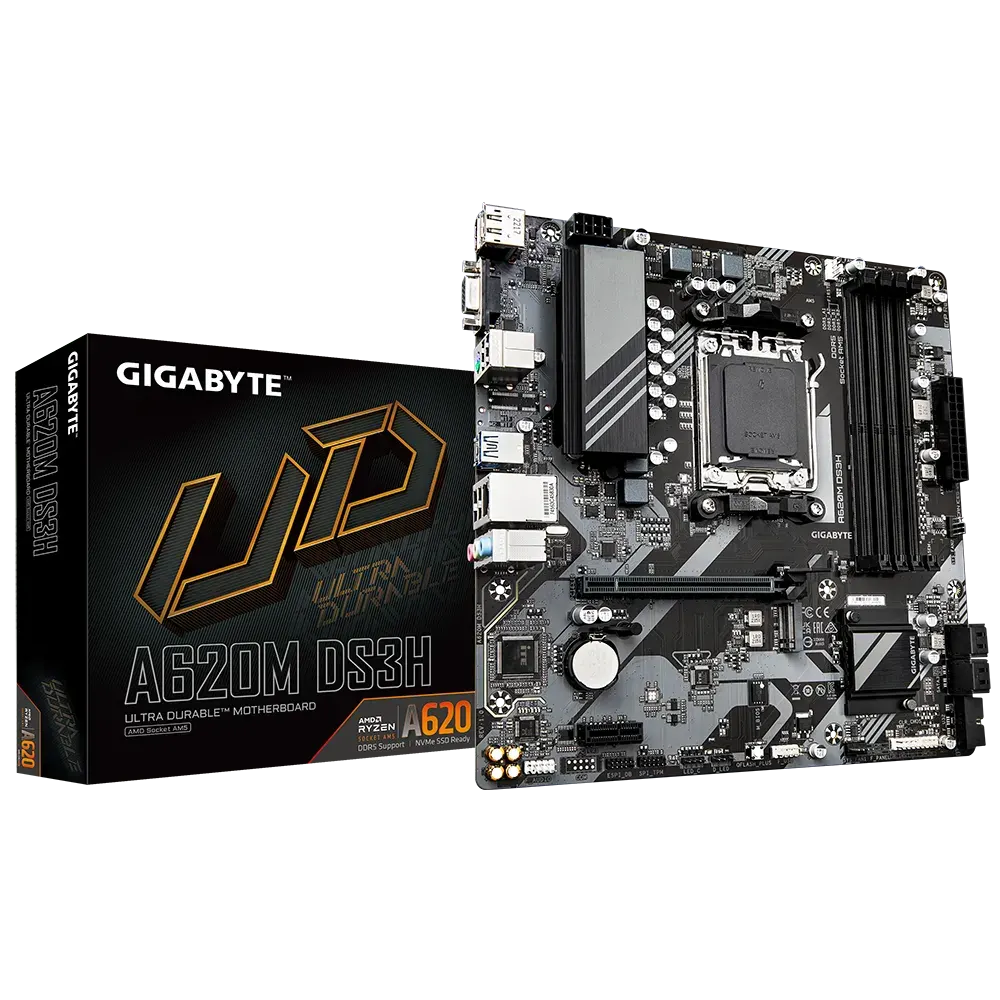GIGABYTE A620M DS3H DDR5 | 4xDimm Gaming AMD AM5 M-ATX