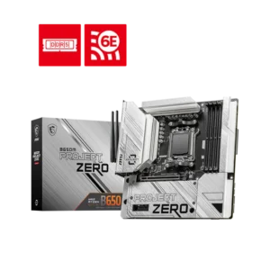 MSI B650M PROJECT ZERO WIFI6 AMD AM5 DDR5 Gaming