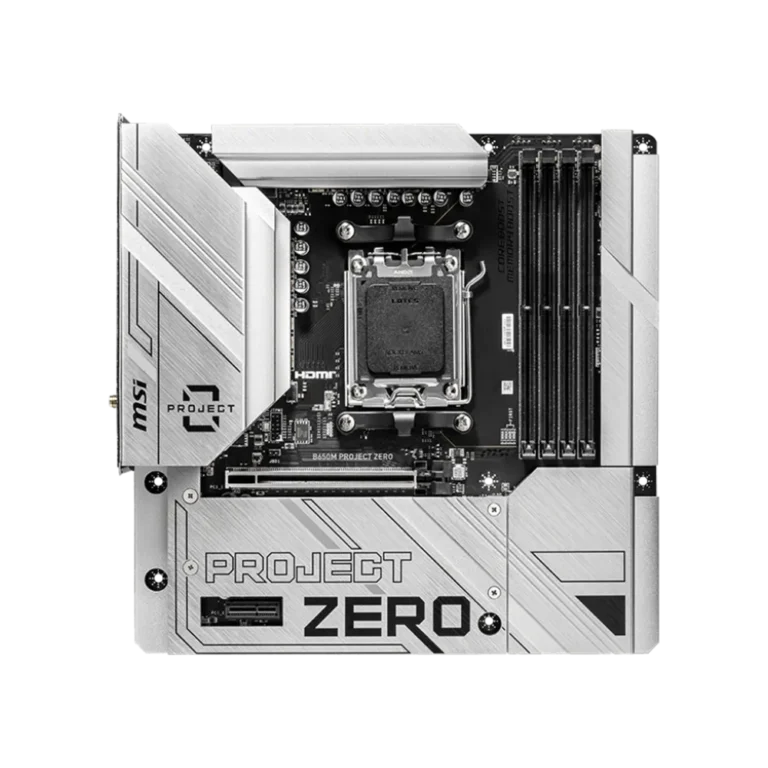 MSI B650M PROJECT ZERO WIFI6 AMD AM5 DDR5 Gaming thumbnail 2