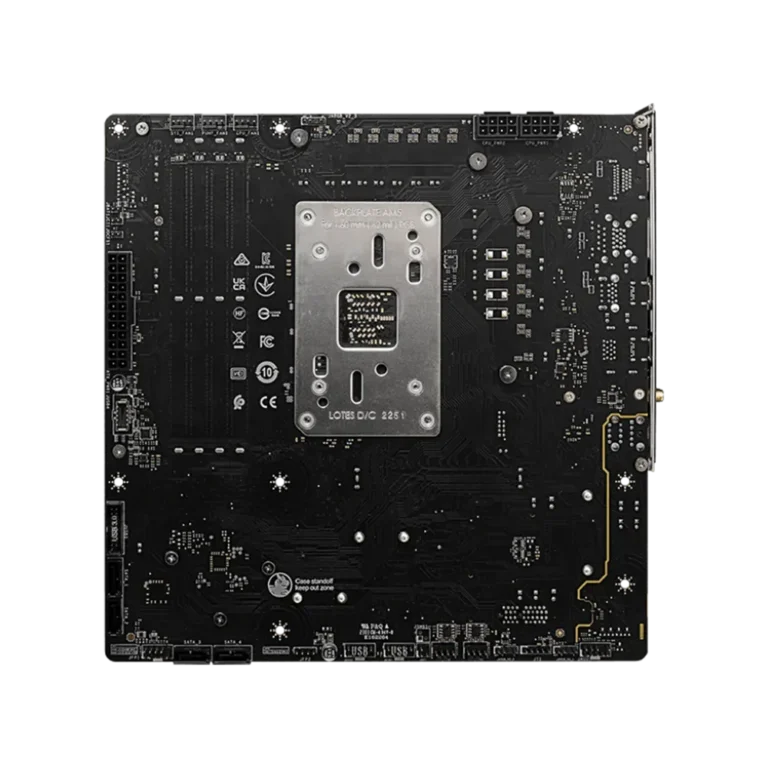 MSI B650M PROJECT ZERO WIFI6 AMD AM5 DDR5 Gaming thumbnail 3
