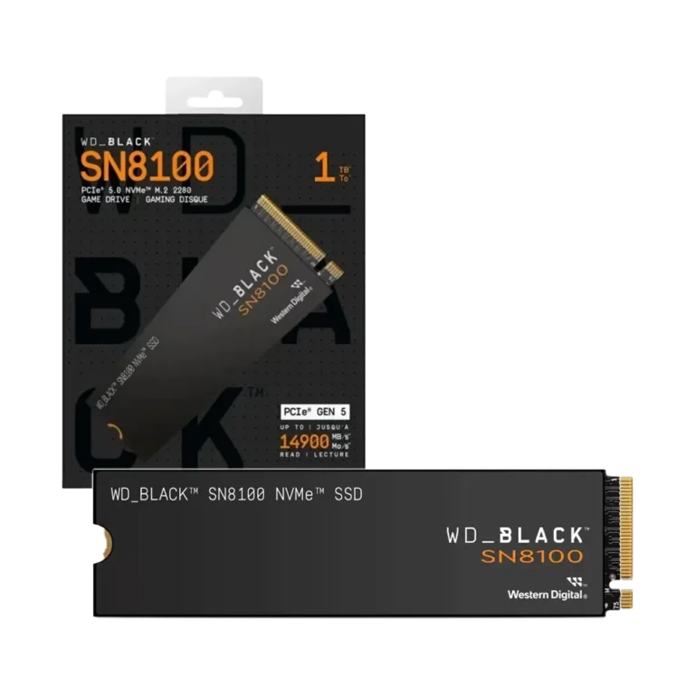 WD Black SN8100 1TB M.2 NVMe 5.0 14900MBs TLC 3D NAND