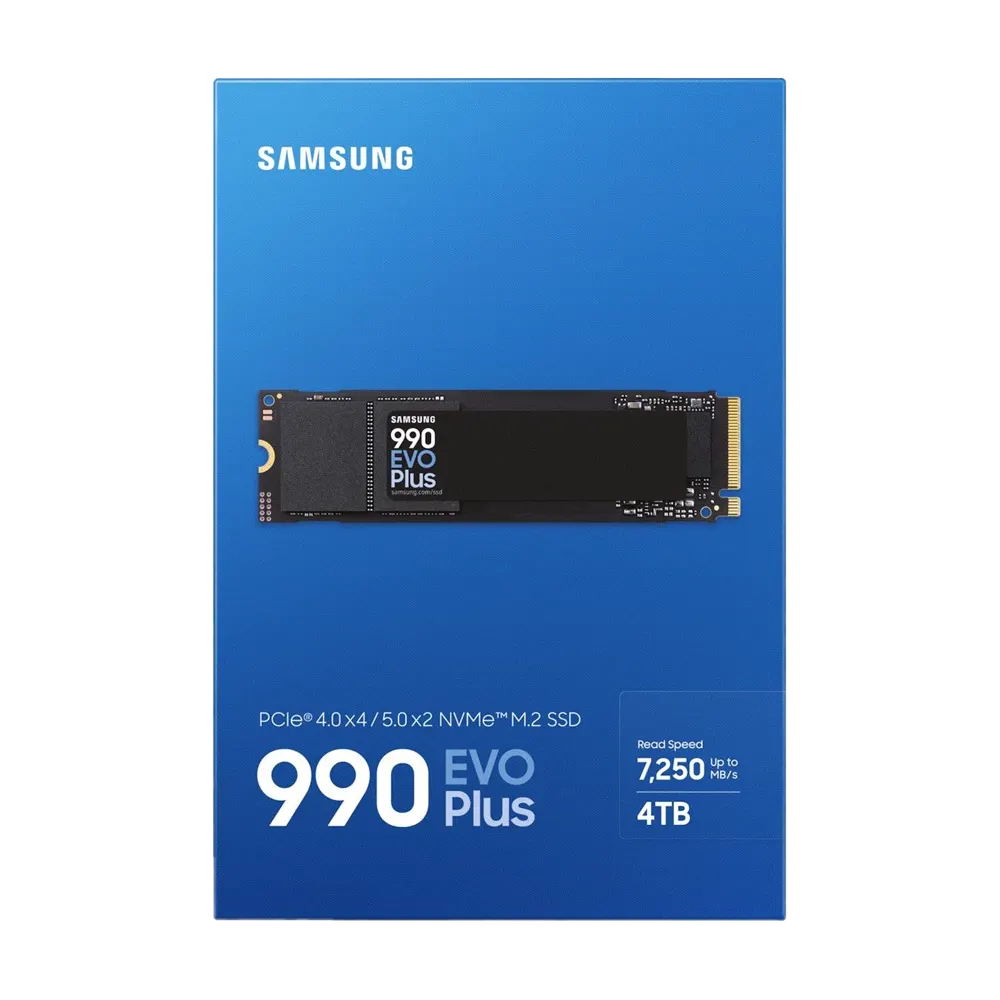4TB Samsung 990 Evo Plus M.2 NVMe 5.0 7250MB/s