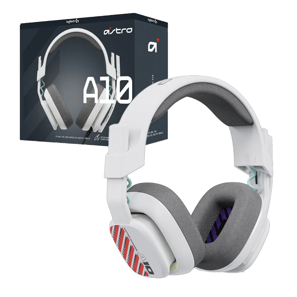 Logitech Astro Gaming A10 Gen 2 Headset wired White