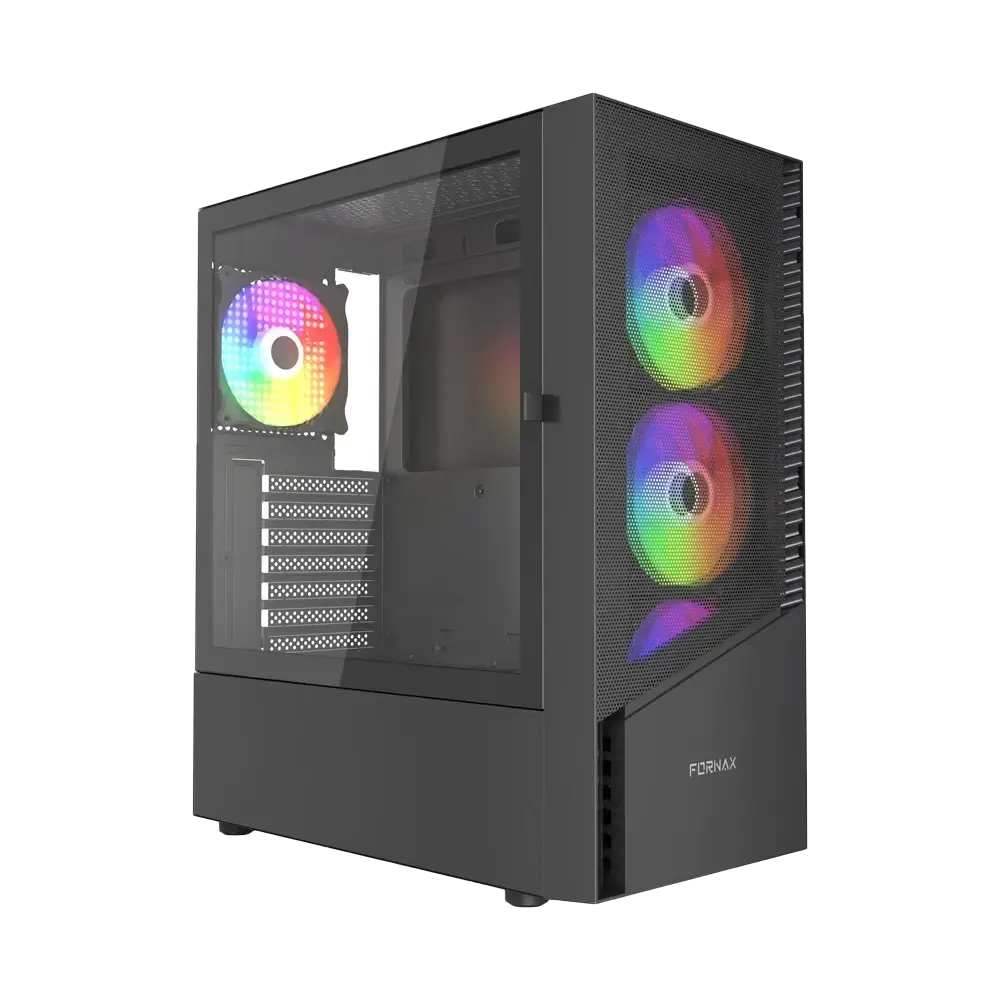 GEMBIRD FORNAX 4300 ARGB Mesh ATX | Black