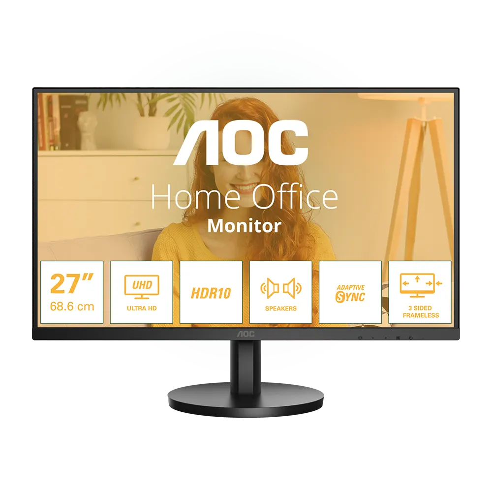 AOC 27" 4K UHD IPS 60Hz HDR10 Audio | U27B3A