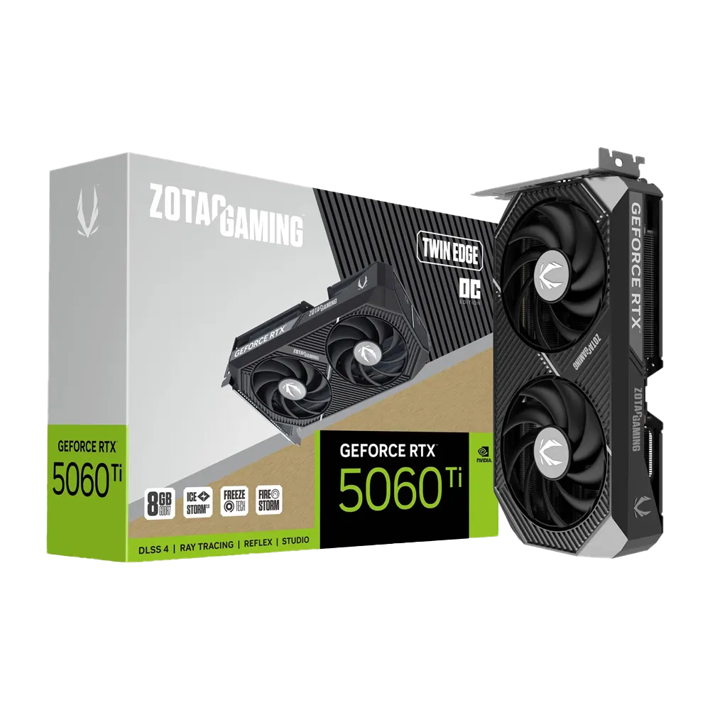 ZOTAC RTX 5060 Ti 8GB OC GDDR7 Twin Edge | Gaming