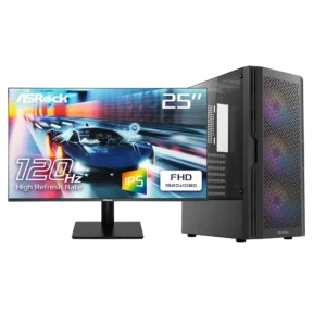 Ryzen LowPrice RGB SET R3 4100/RX 550 4GB/16GB/512/25" 120Hz