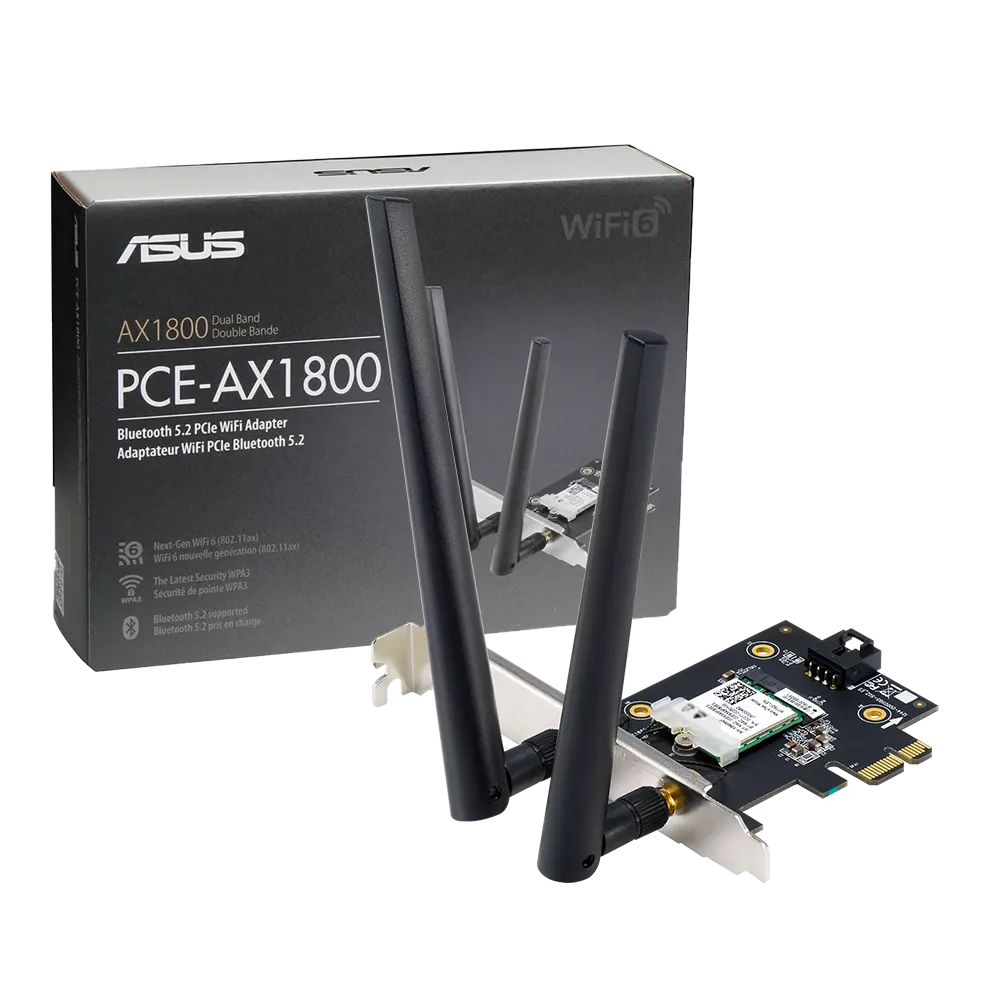 ASUSA X1800 Dual Band PCI-E WiFi 6 Bluetooth 5.2