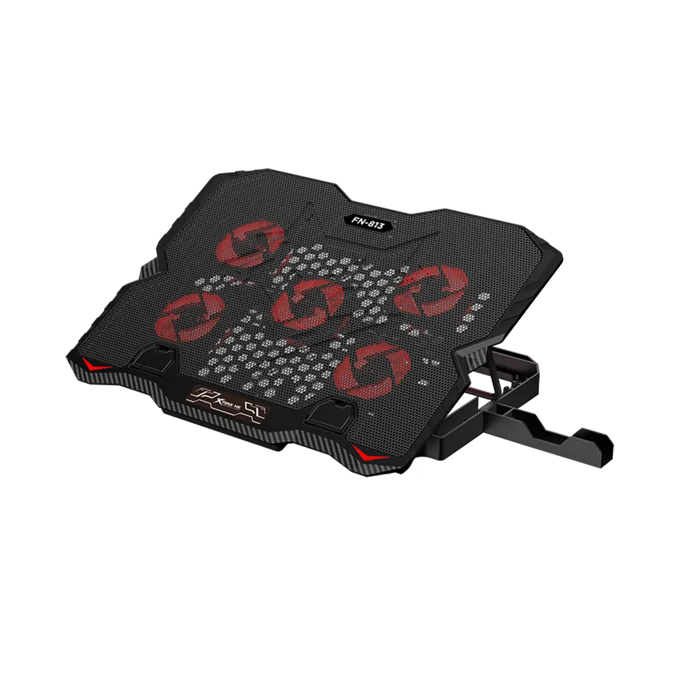 Xtrike FN-813 Cooling Pad 5Fans RED LED