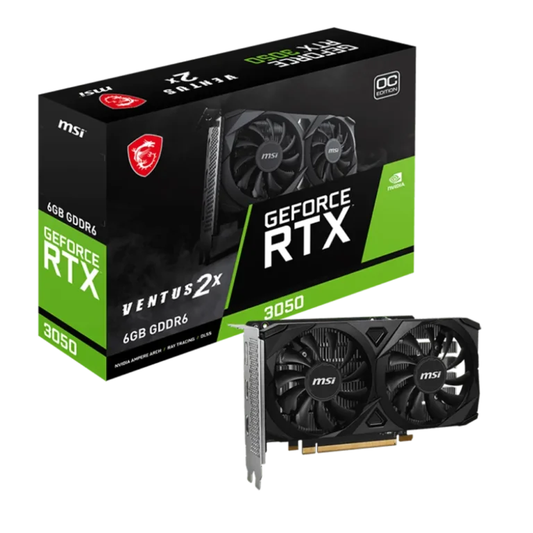 MSI Ventus RTX 3050 6GB GDDR6 2X E OC