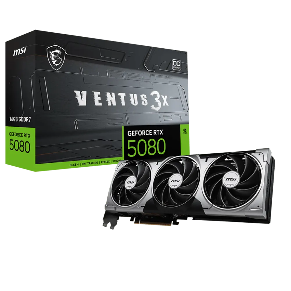 MSI Ventus RTX 5080 16GB GDDR7 3X OC