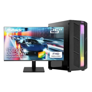 Ryzen Gaming SET RGB LowPrice Ryz5 8400F/RTX 5050/25" 120Hz