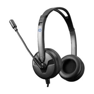HP DHE-8009 CallCenter Stereo Headphone with Mic Black Wired