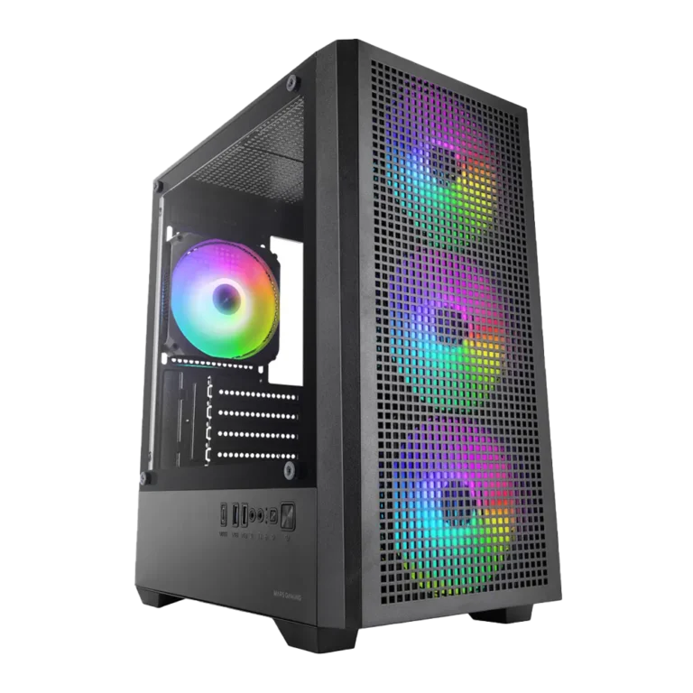 Mars Gaming MCVECTOR ARGB 4xARGB USB-C | Black mATX Mesh
