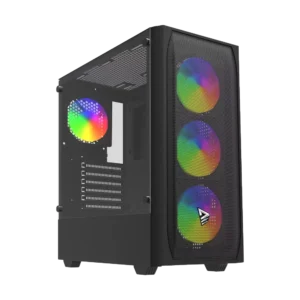Savio Noctis Flow RGB Cube Black | ATX Mesh