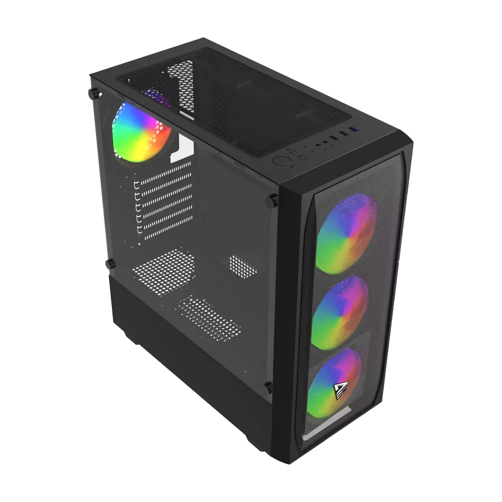 Savio Noctis Flow RGB Cube Black | ATX Mesh - Figura 2