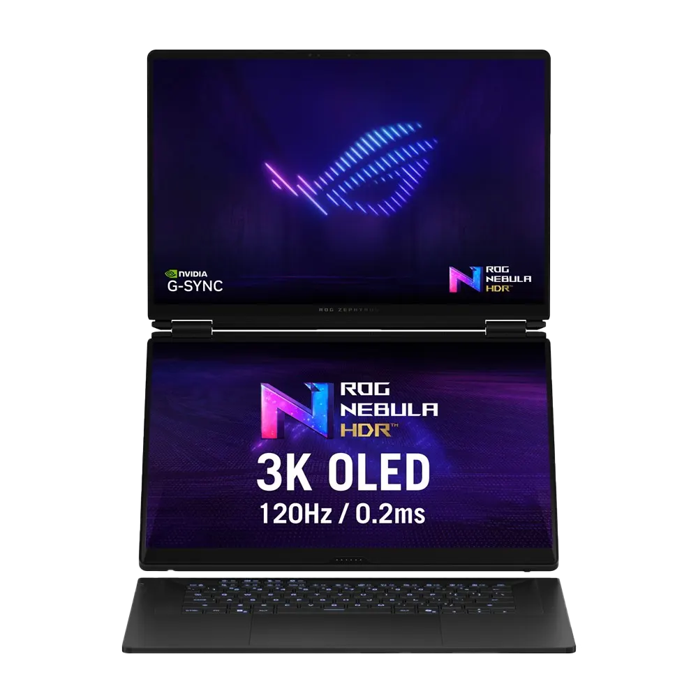 ASUS ROG Zephyrus Duo 16 Ultra 9 386H/32GB DDR5/2TBSSD/RTX 5090 24GB/ 2x16"3K Touch OLED 120Hz W11Pro Aluminum Stellar Grey