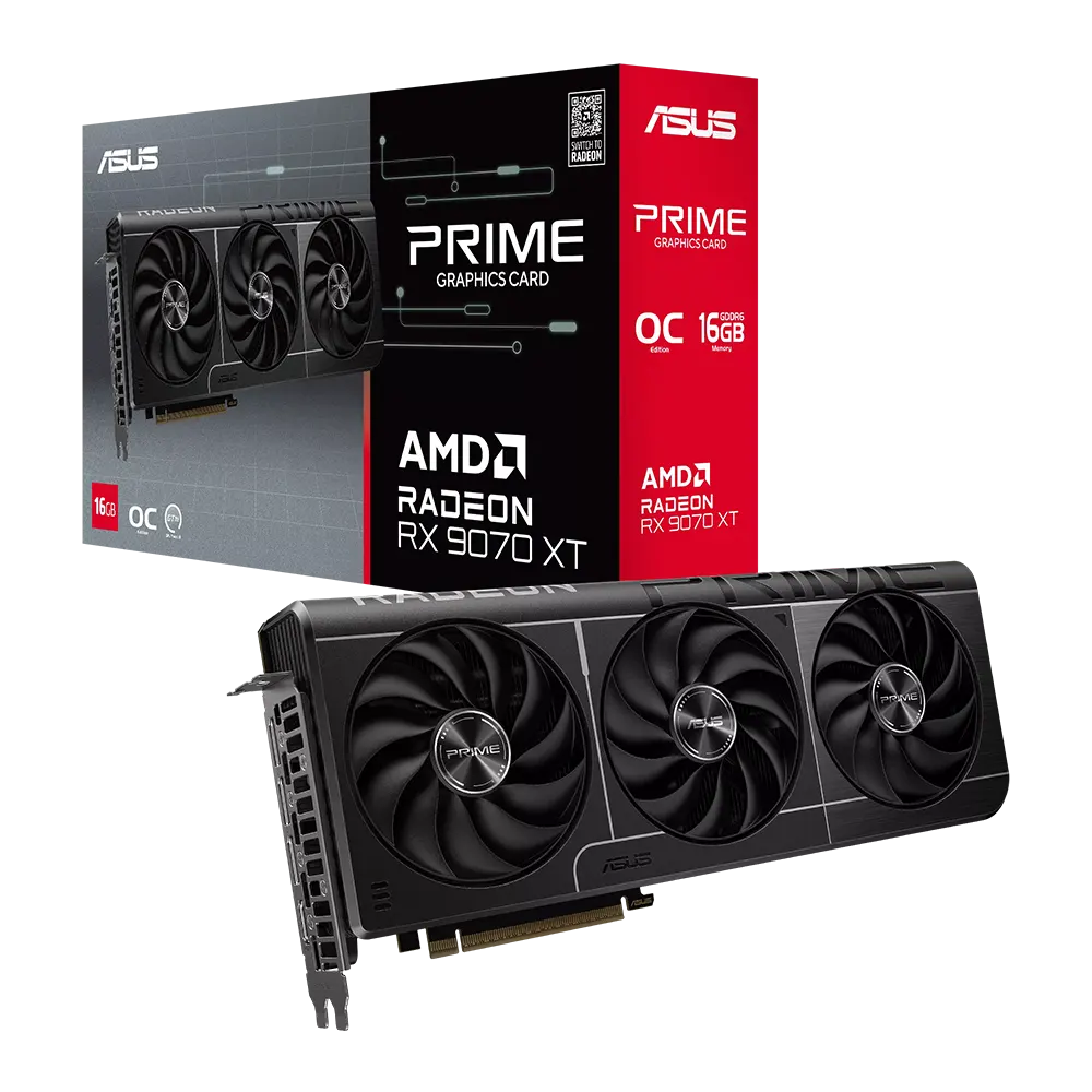 ASUS PRIME RX9070XT O16G 16GB GDDR6 TripleFan