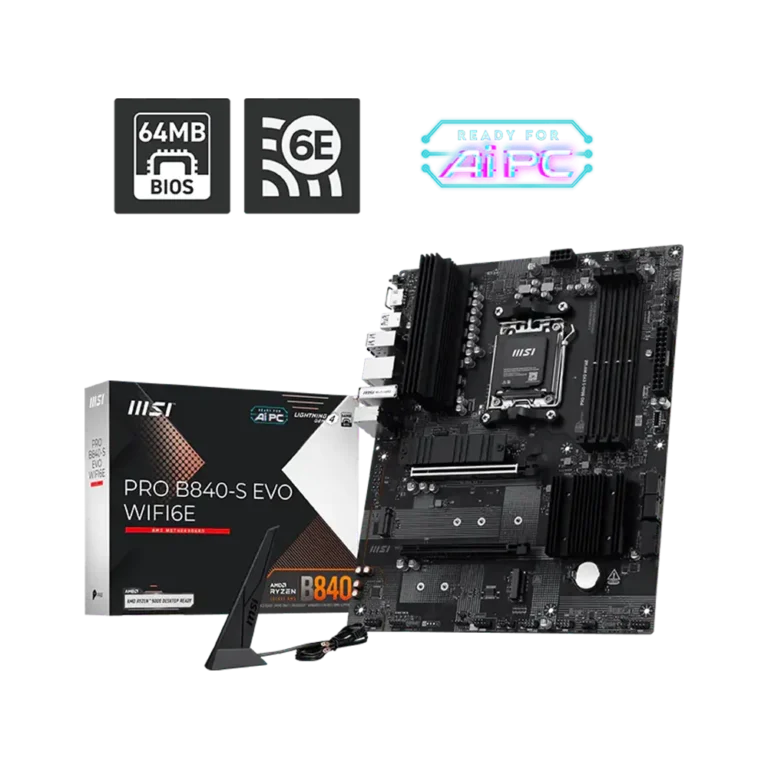 MSI PRO B840-S EVO WIFI6E AM5 DDR5 ATX