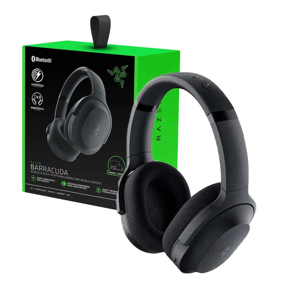 Razer Barracuda Black Headset Wired & Wireless/Bluetooth Black