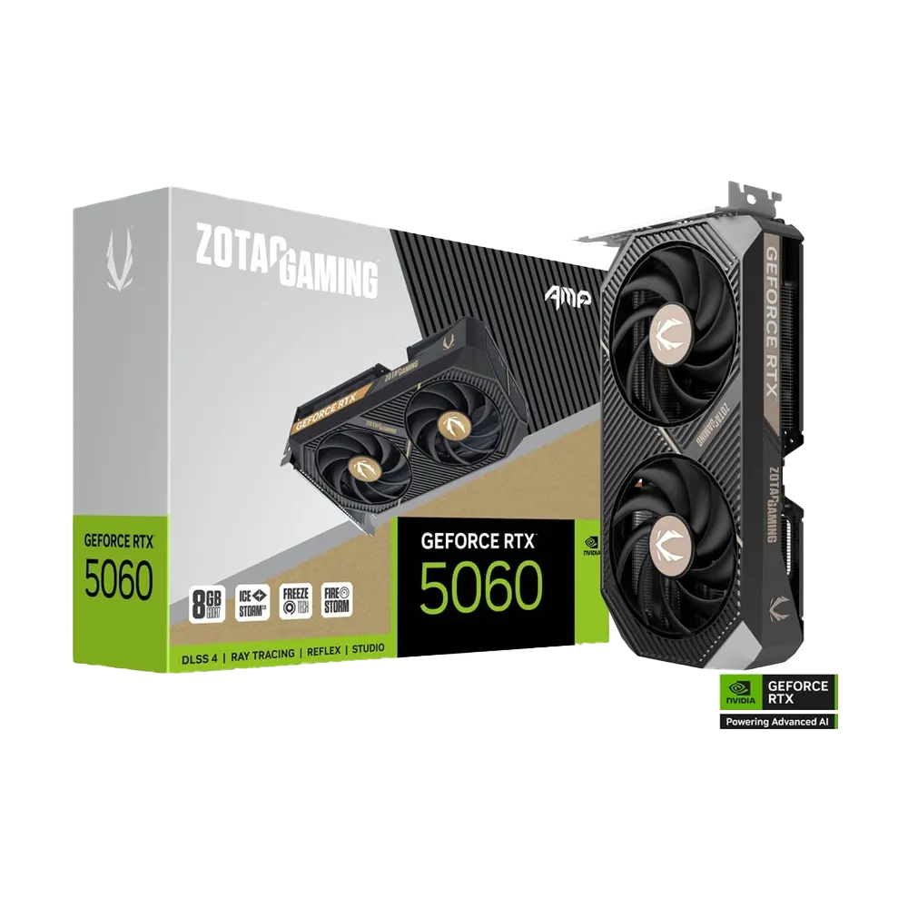 ZOTAC GAMING RTX 5060 8GB AMP GDDR7 Dual Fan